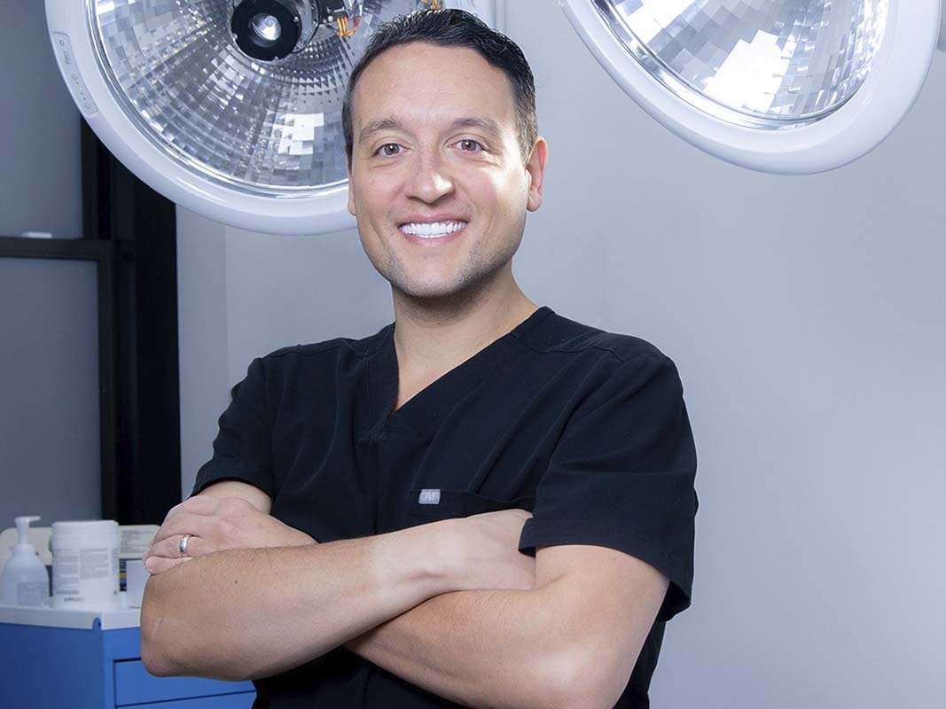 Dr. Shokrian plastic surgeon at Penile Enhancement Center of New York explaining dermal graft allograft and fillers