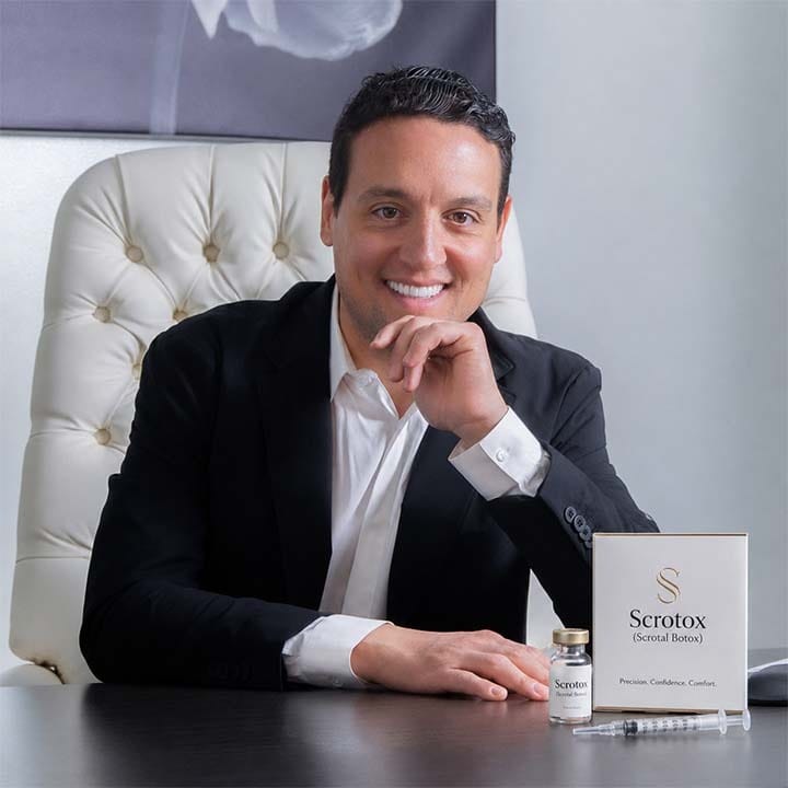 Scrotox scrotal Botox consultation in NYC at Penile Enhancement Center of New York