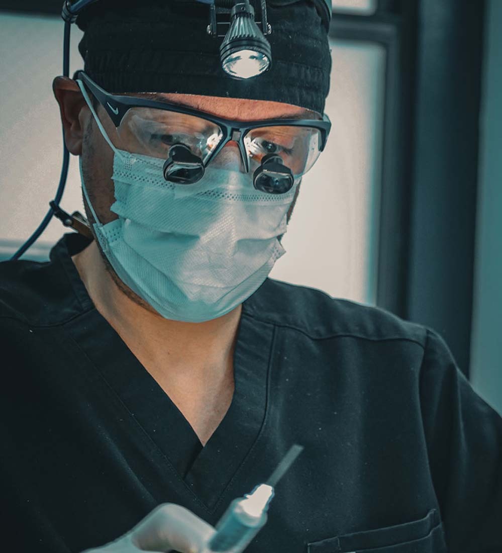 Dr. David Shokrian performing a non-surgical glans enlargement procedure at Penile Enhancement Center of New York.