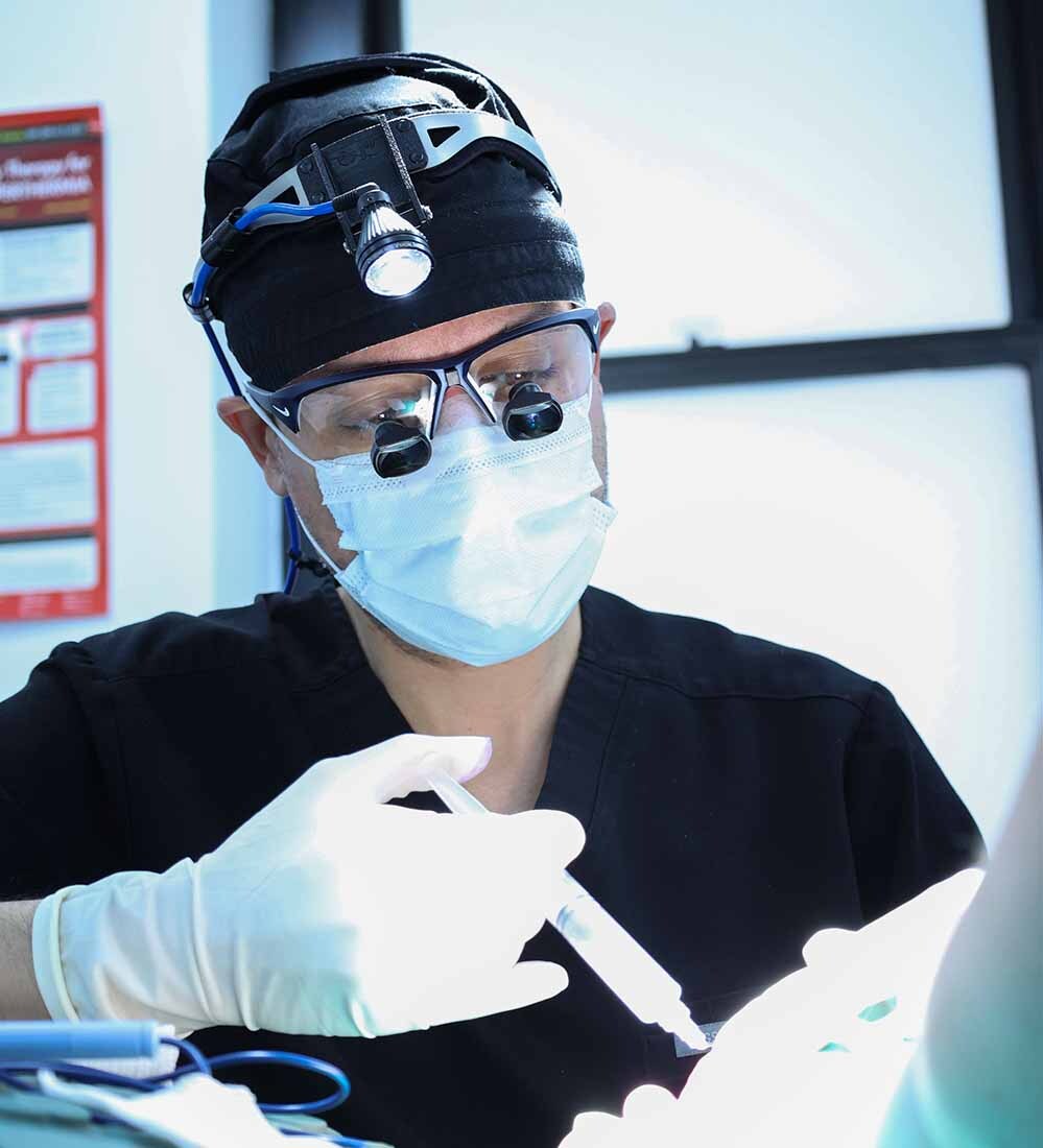 Dr. David Shokrian performing a non-surgical penile enhancement procedure at Penile Enhancement Center of New York